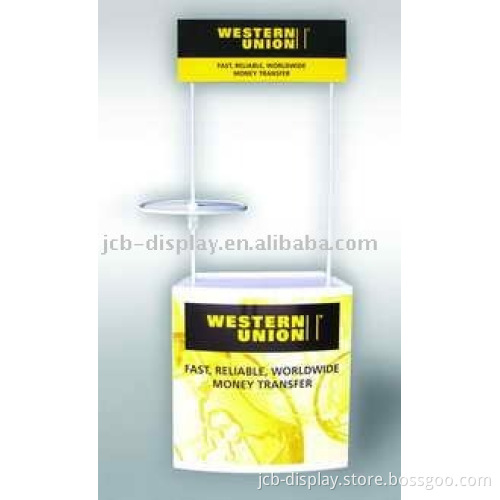 PVC white promotion counter promotion table